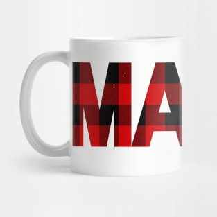 Buffalo plaid pattern mama Mug